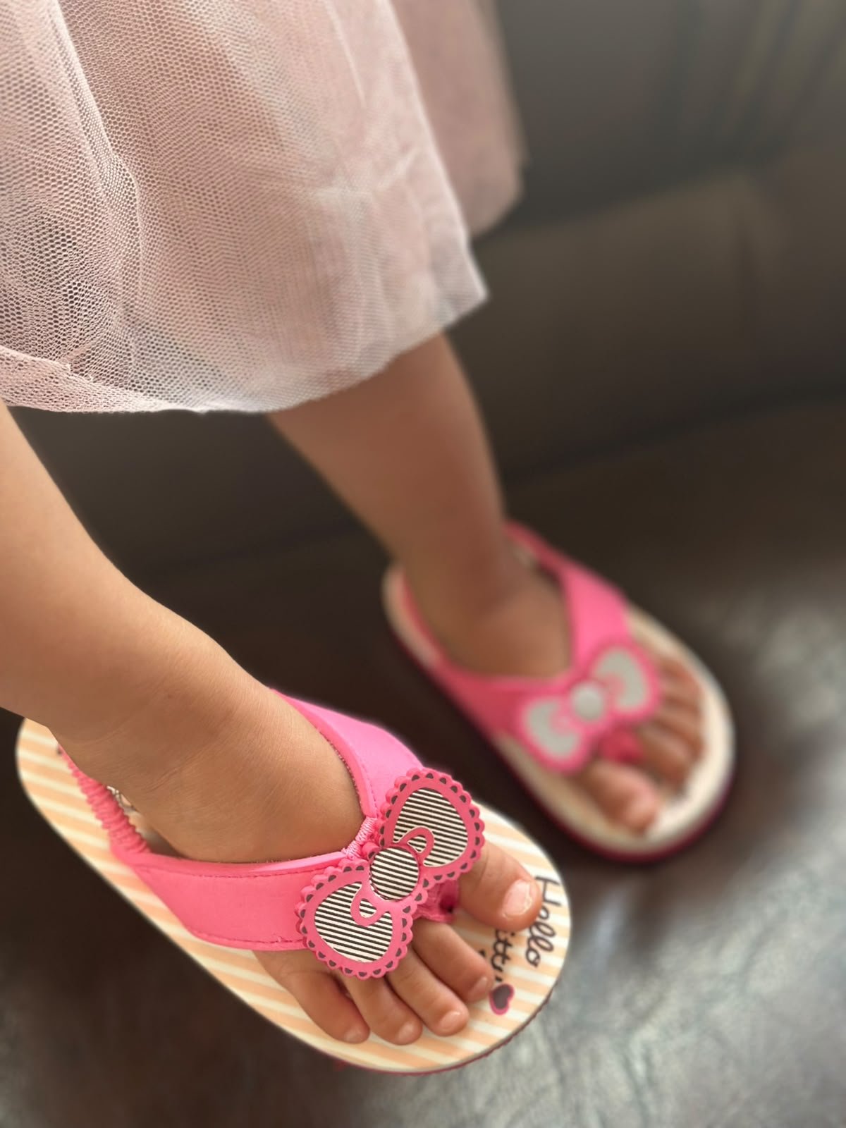 Kids Step Design 2 EVA flip-flops in Pink