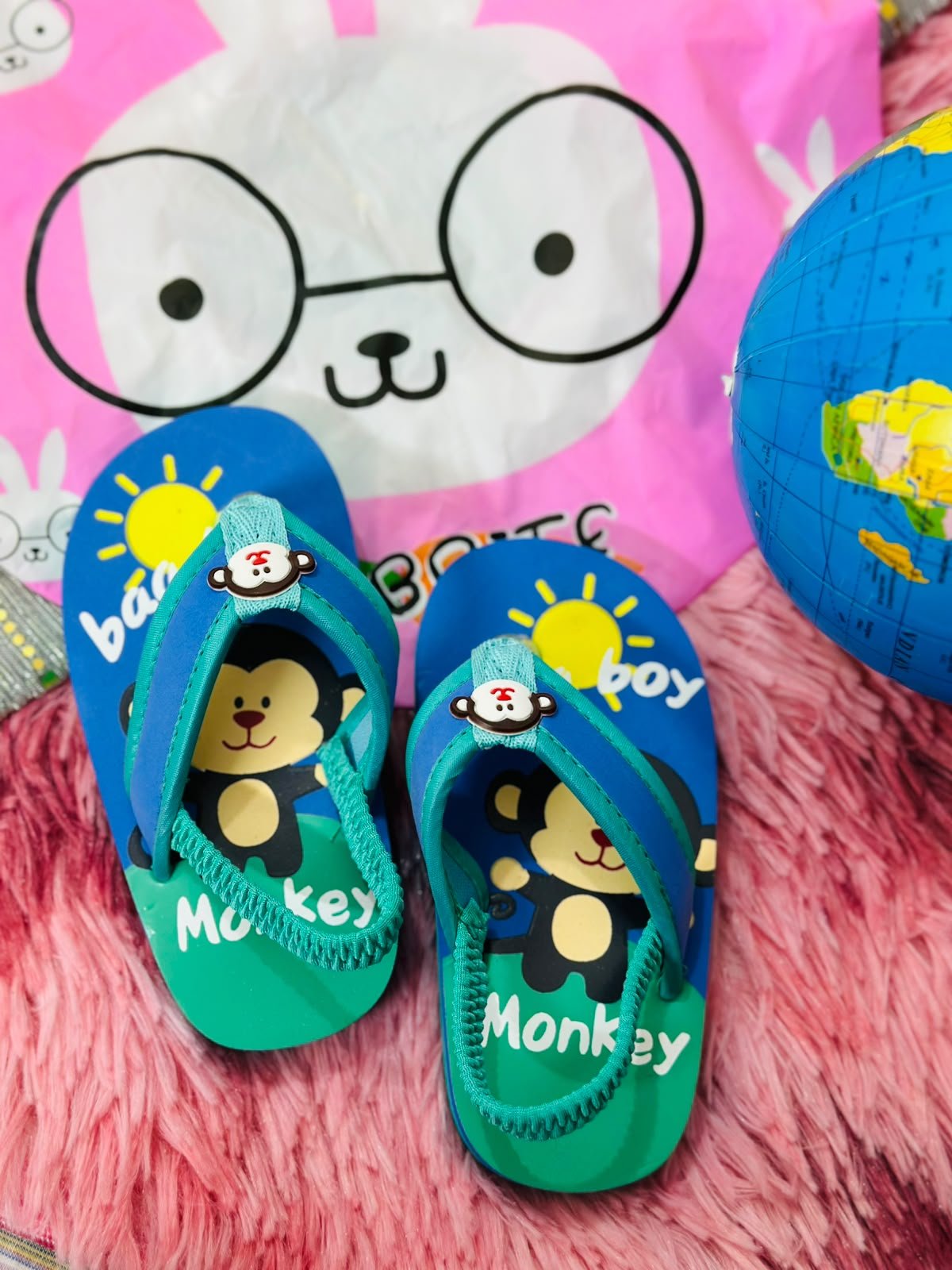 Kids Step Design 2 EVA flip-flops in Green