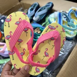 Kids Step Design 3 EVA flip-flops in Yellow