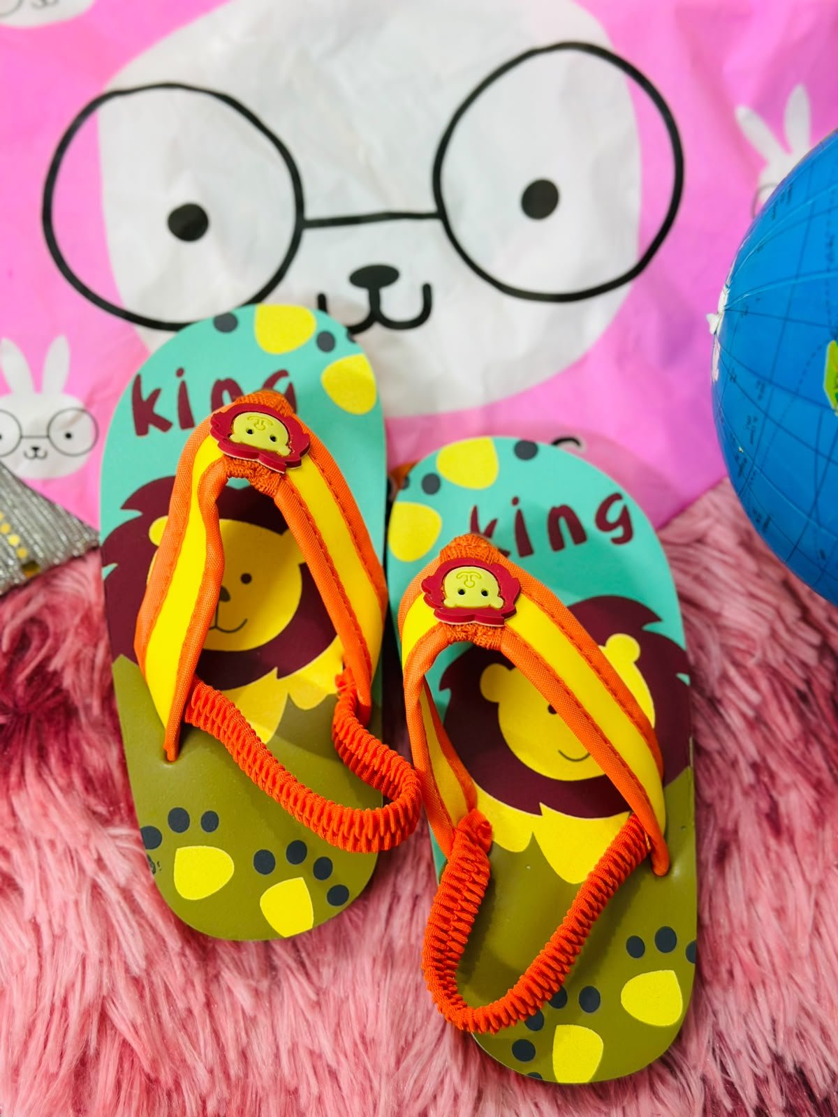 Kids Step Design 3 EVA flip-flops in Orange