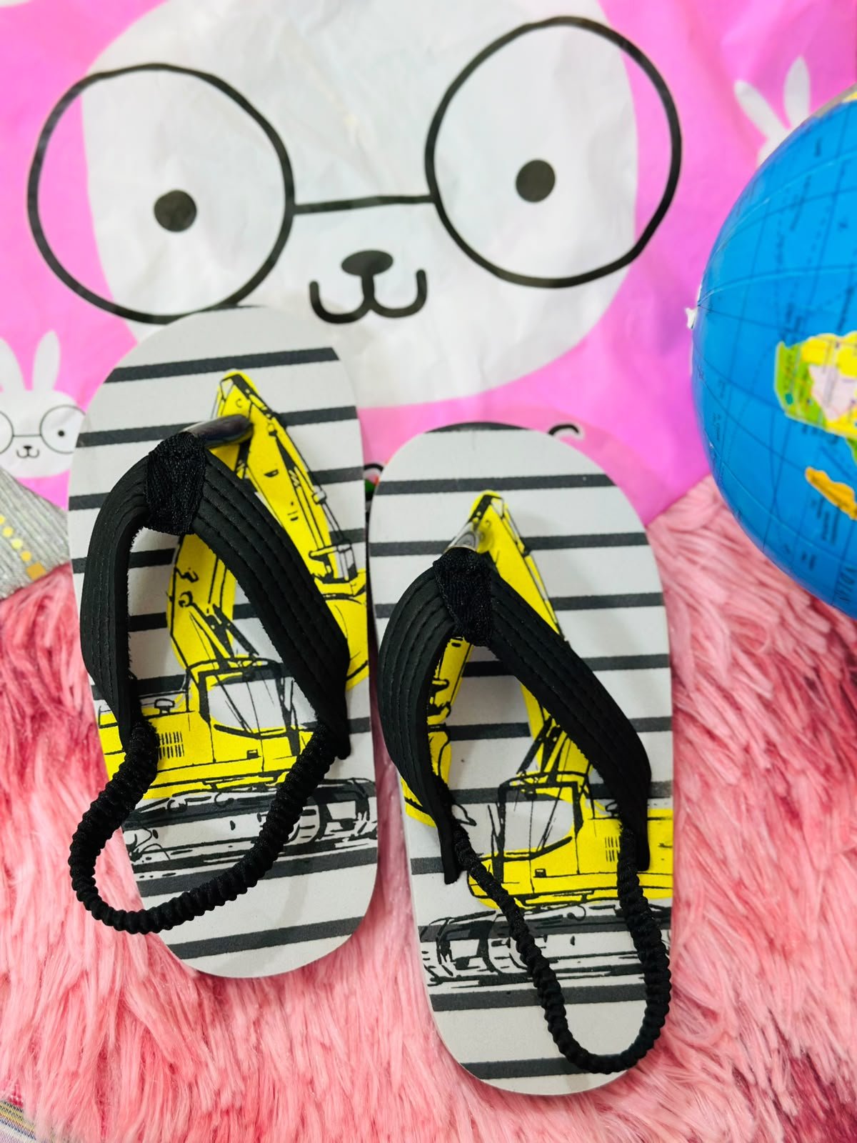 Kids Step Design 3 EVA flip-flops in Black