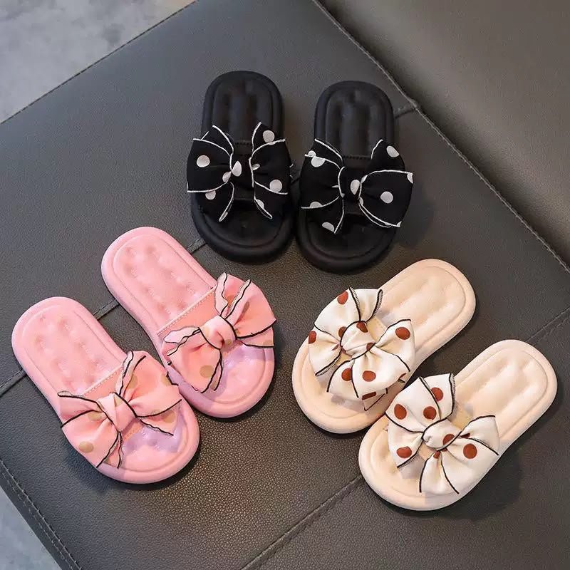 Teens’ Flower-Design PU slides - additional view
