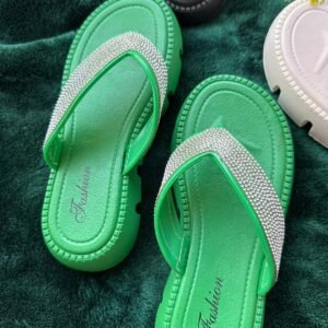 Women’s Stone-Detail heel sandals in Green