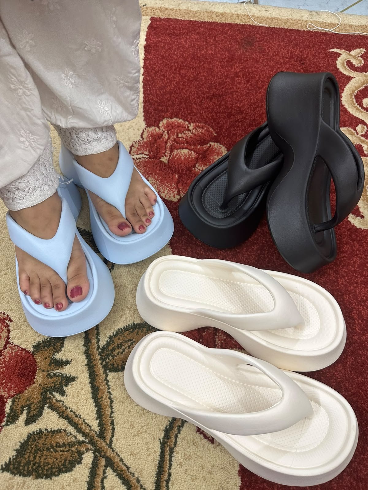 Women’s Simple-Style Lightweight PVC Heel Sandals - product detail