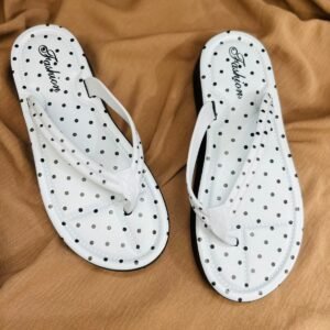 Women’s Dot-Design Soft PVC Flat Sandals in Blue